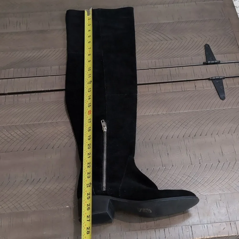 Free People Everly Black Thigh High Boots Womens Size 38